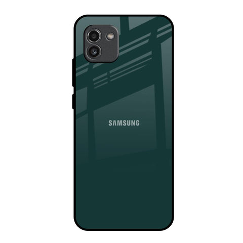 Olive Samsung Galaxy A03 Glass Back Cover Online