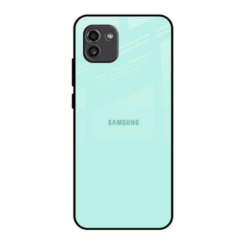 Teal Samsung Galaxy A03 Glass Back Cover Online