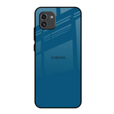 Cobalt Blue Samsung Galaxy A03 Glass Back Cover Online
