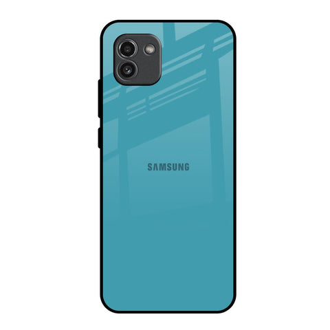 Oceanic Turquiose Samsung Galaxy A03 Glass Back Cover Online