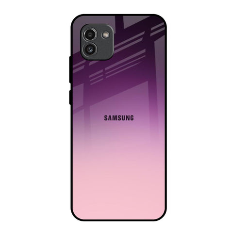 Purple Gradient Samsung Galaxy A03 Glass Back Cover Online