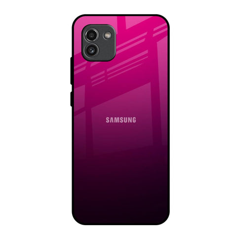Purple Ombre Pattern Samsung Galaxy A03 Glass Back Cover Online