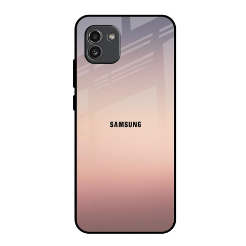 Golden Mauve Samsung Galaxy A03 Glass Back Cover Online