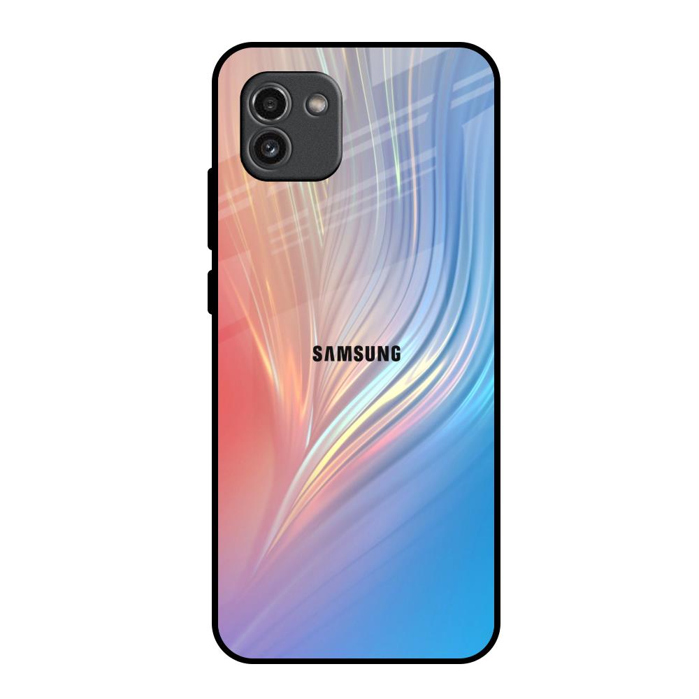 Mystic Aurora Samsung Galaxy A03 Glass Back Cover Online