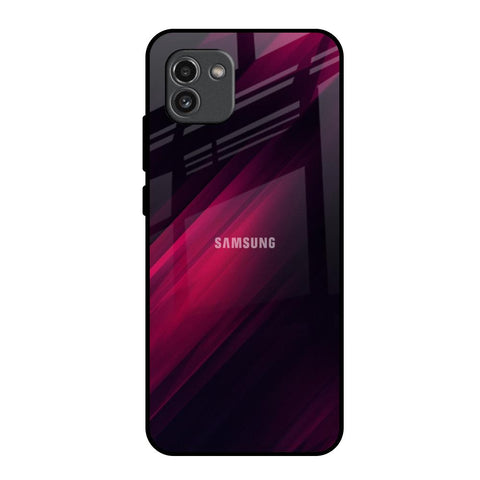 Razor Black Samsung Galaxy A03 Glass Back Cover Online