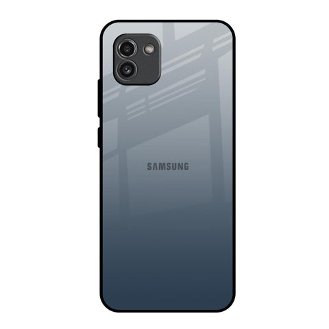 Smokey Grey Color Samsung Galaxy A03 Glass Back Cover Online