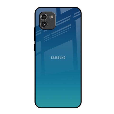 Celestial Blue Samsung Galaxy A03 Glass Back Cover Online
