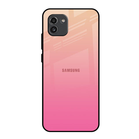 Pastel Pink Gradient Samsung Galaxy A03 Glass Back Cover Online