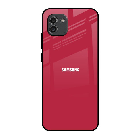 Solo Maroon Samsung Galaxy A03 Glass Back Cover Online