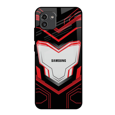 Quantum Suit Samsung Galaxy A03 Glass Back Cover Online