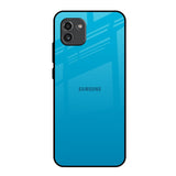 Blue Aqua Samsung Galaxy A03 Glass Back Cover Online