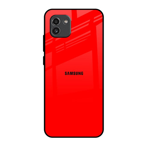 Blood Red Samsung Galaxy A03 Glass Back Cover Online