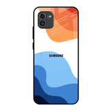 Wavy Color Pattern Samsung Galaxy A03 Glass Back Cover Online