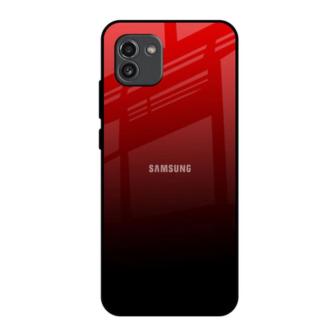 Maroon Faded Samsung Galaxy A03 Glass Back Cover Online