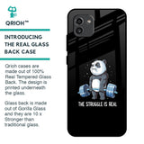 Real Struggle Glass Case for Samsung Galaxy A03