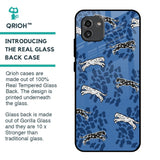 Blue Cheetah Glass Case for Samsung Galaxy A03