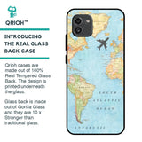 Travel Map Glass Case for Samsung Galaxy A03