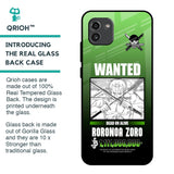 Zoro Wanted Glass Case for Samsung Galaxy A03