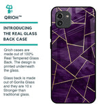 Geometric Purple Glass Case For Samsung Galaxy A03