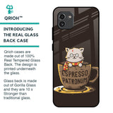 Tea With Kitty Glass Case For Samsung Galaxy A03