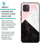 Marble Collage Art Glass Case For Samsung Galaxy A03