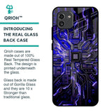 Techno Color Pattern Glass Case For Samsung Galaxy A03