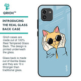 Adorable Cute Kitty Glass Case For Samsung Galaxy A03