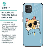 Adorable Cute Kitty Glass Case For Samsung Galaxy A03