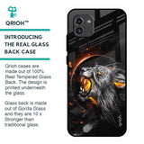 Aggressive Lion Glass Case for Samsung Galaxy A03
