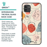 Abstract Faces Glass Case for Samsung Galaxy A03