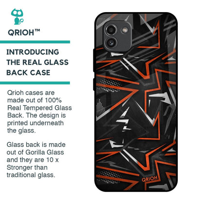 Vector Art Glass Case for Samsung Galaxy A03