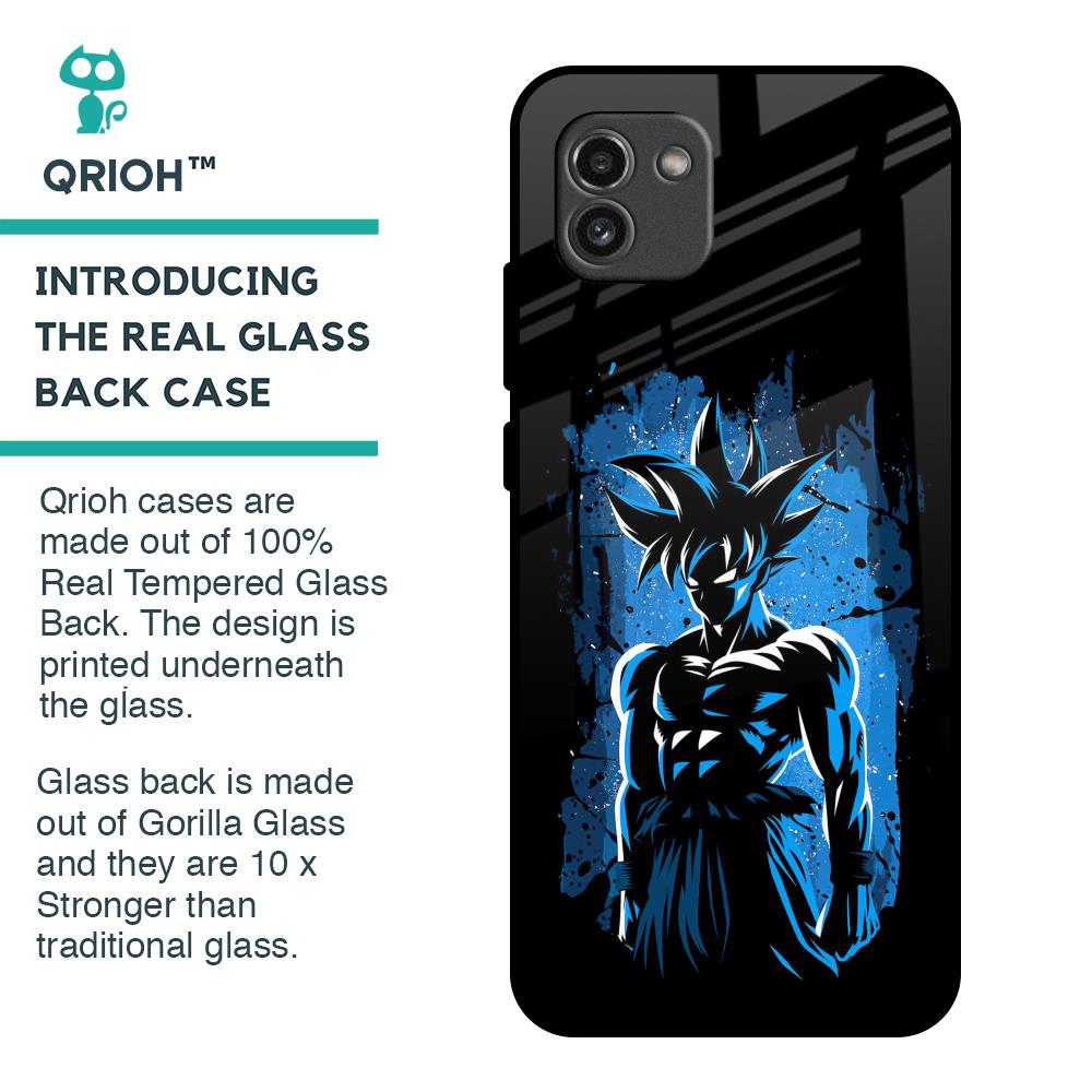 Splatter Instinct Glass Case for Samsung Galaxy A03