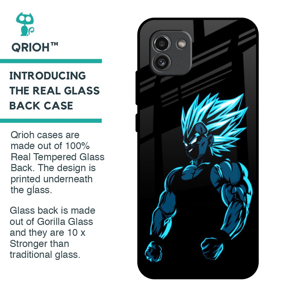 Pumped Up Anime Glass Case for Samsung Galaxy A03