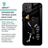 Luffy Line Art Glass Case for Samsung Galaxy A03