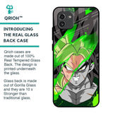 Anime Green Splash Glass Case for Samsung Galaxy A03