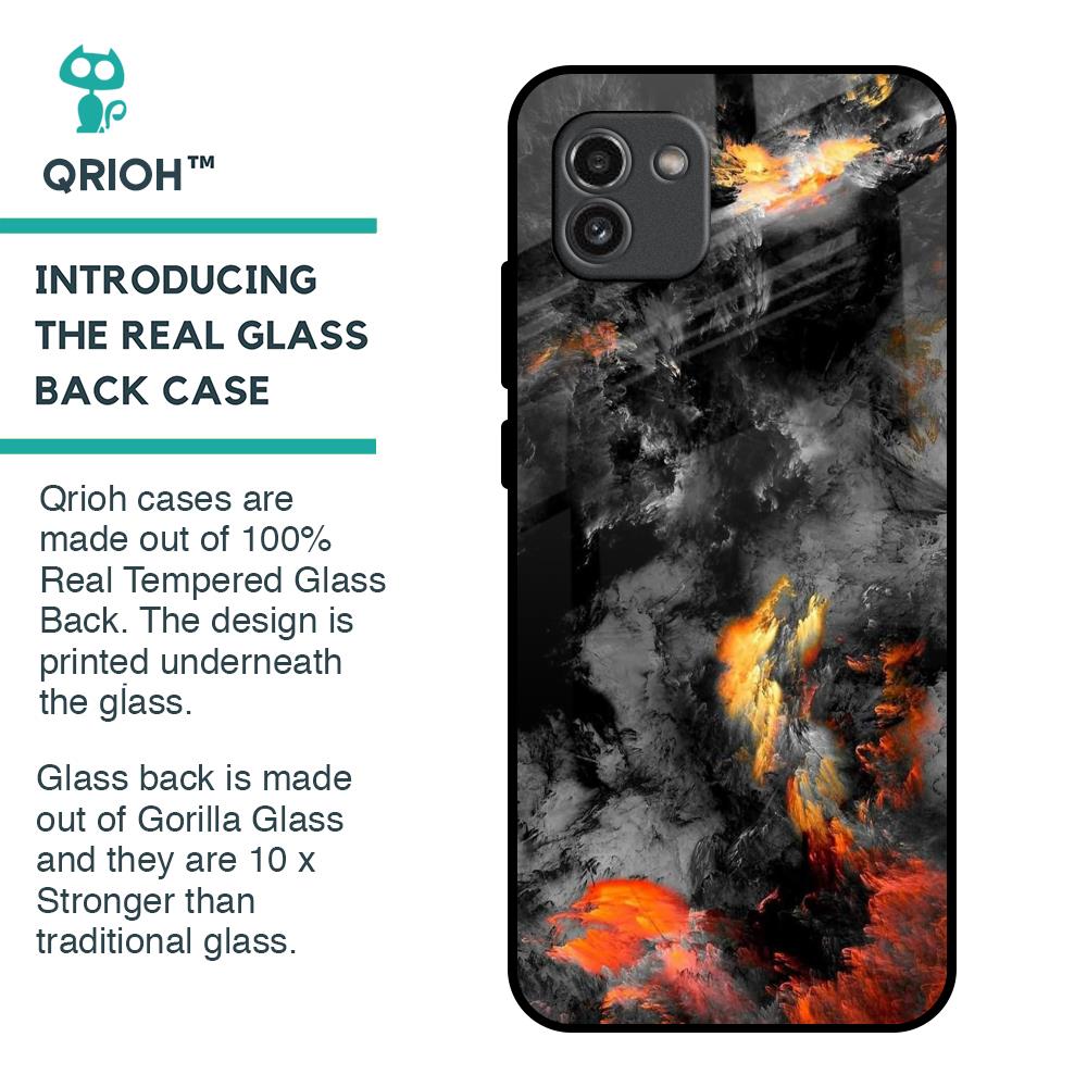 Lava Explode Glass Case for Samsung Galaxy A03
