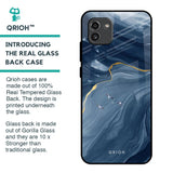 Deep Ocean Marble Glass Case for Samsung Galaxy A03