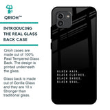 Black Soul Glass Case for Samsung Galaxy A03