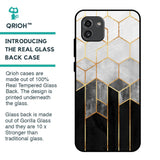 Tricolor Pattern Glass Case for Samsung Galaxy A03