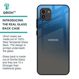 Blue Grey Ombre Glass Case for Samsung Galaxy A03