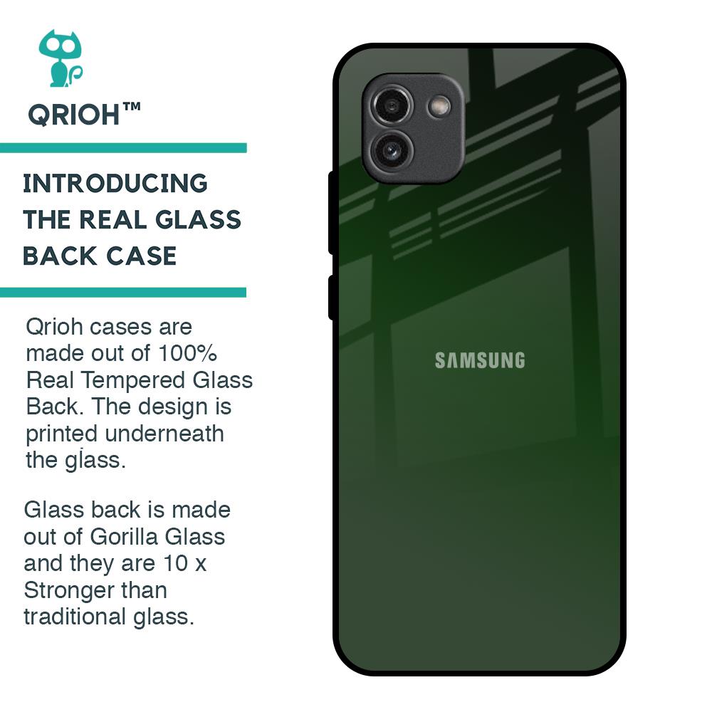 Deep Forest Glass Case for Samsung Galaxy A03