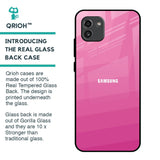 Pink Ribbon Caddy Glass Case for Samsung Galaxy A03