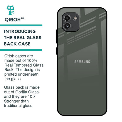 Charcoal Glass Case for Samsung Galaxy A03