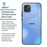 Vibrant Blue Texture Glass Case for Samsung Galaxy A03