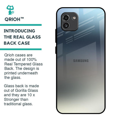 Tricolor Ombre Glass Case for Samsung Galaxy A03