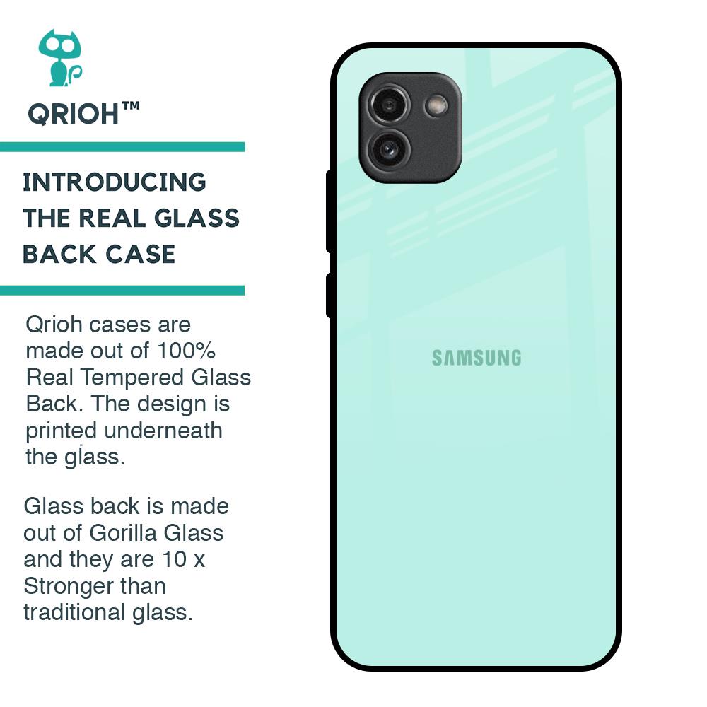 Teal Glass Case for Samsung Galaxy A03