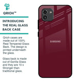 Classic Burgundy Glass Case for Samsung Galaxy A03