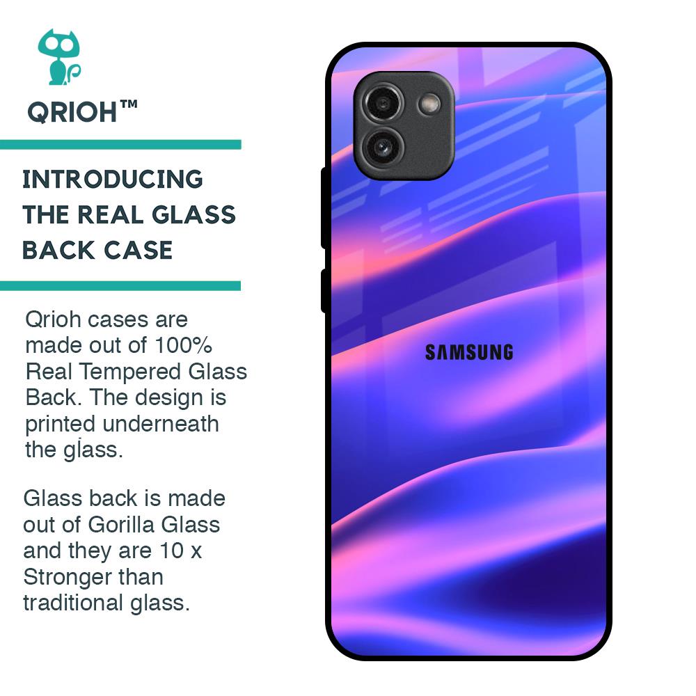 Colorful Dunes Glass Case for Samsung Galaxy A03