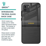Grey Metallic Glass Case For Samsung Galaxy A03