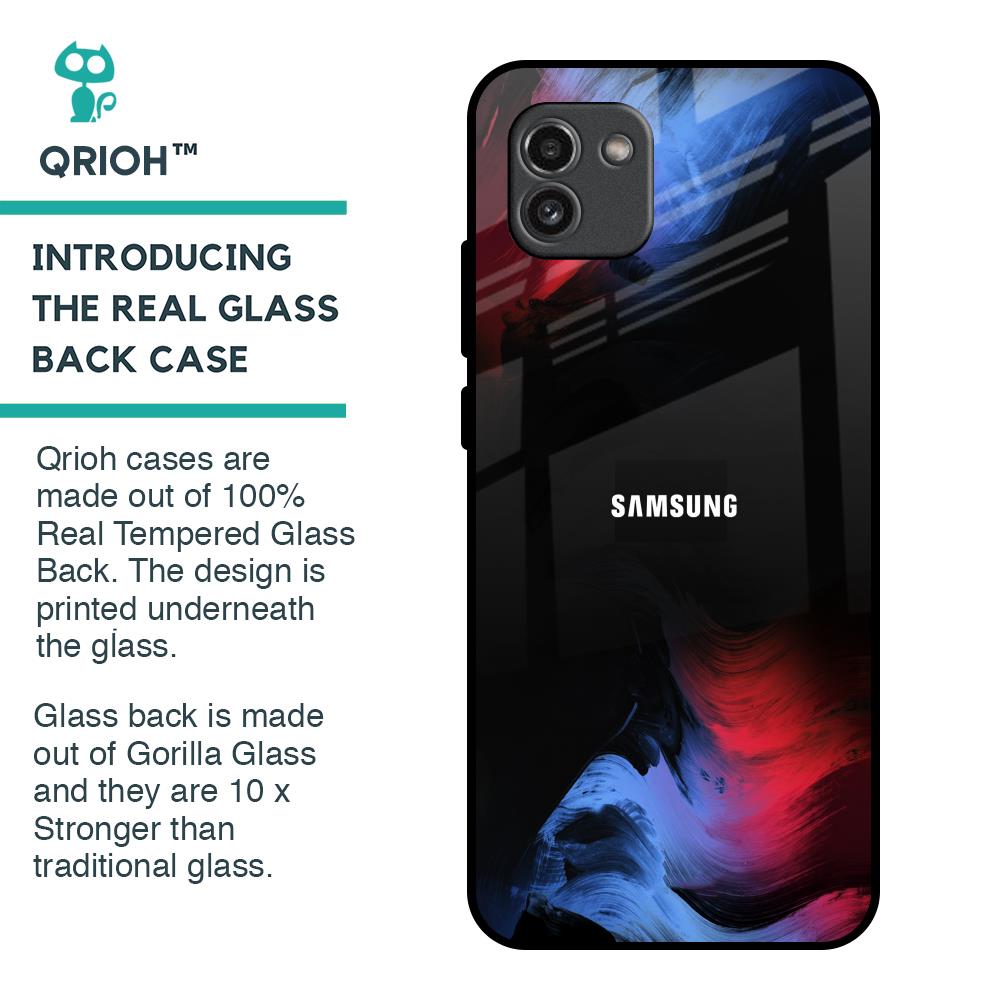 Fine Art Wave Glass Case for Samsung Galaxy A03